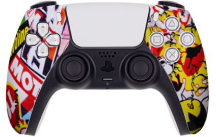 PS5 custom sticker bomb modded eSports Pro Controller
