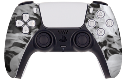 PS5 custom white fire modded eSports Pro Controller