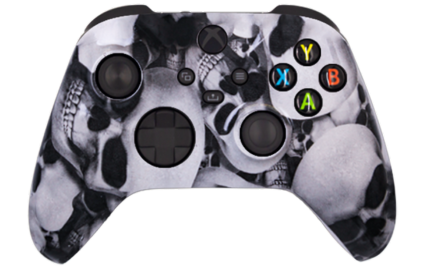 XBX custom white skullz modded eSports Pro Controller