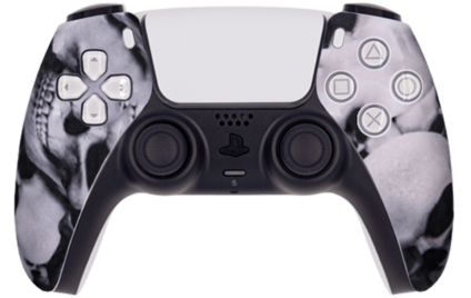 PS5 custom white skulls modded eSports Pro Controller