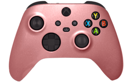 XBX custom pink coral modded eSports Pro Controller